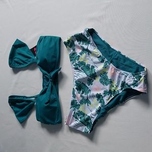 Shekini Womens Green‎ Bikini set 2 pieces size XL